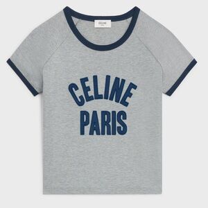 Celine Gray and Navy Short Sleeve Tee